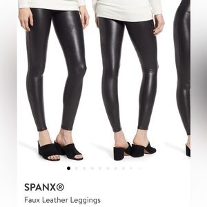 Spank Faux Leather Leggings - brand new